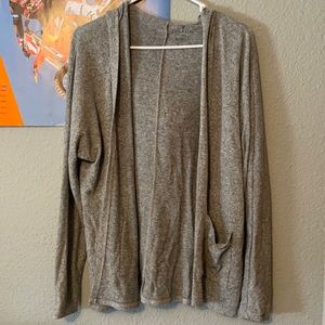 american eagle grey cardigan